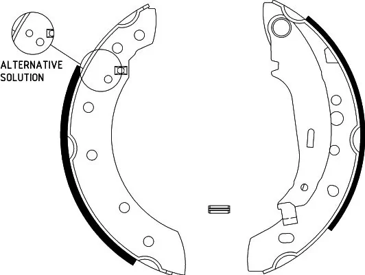 Brake Shoe Set 8DB 355 002-771