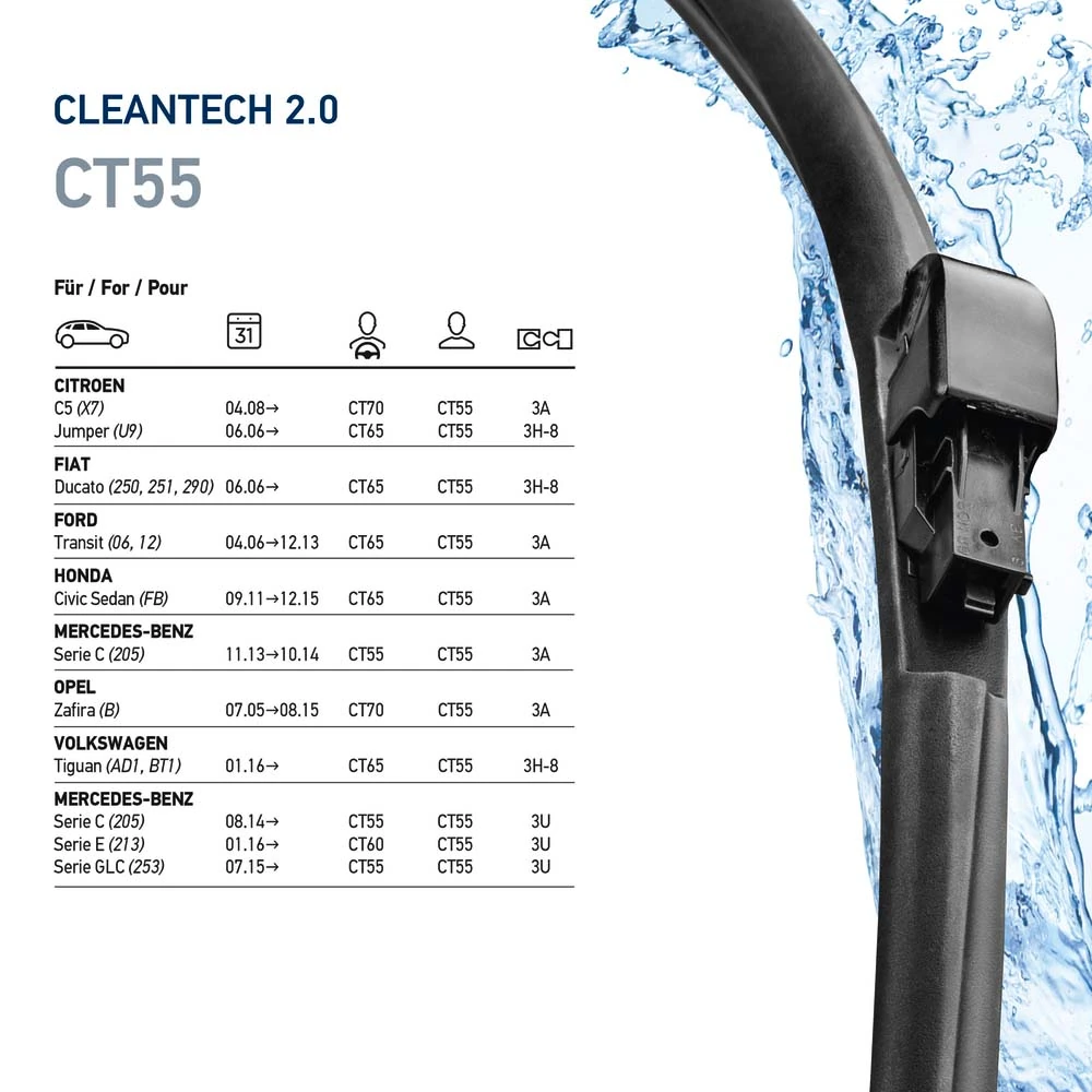 ريشة ماسحة CLEANTECH 9XW 358 053-221