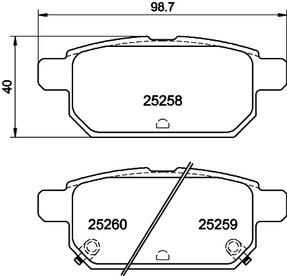 Brake Pad Set, disc brake 8DB 355 015-871
