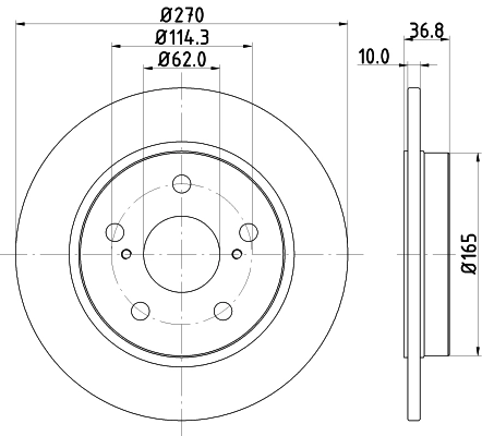 Brake Disc PRO 8DD 355 118-971