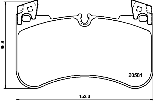 Brake Pad Set, disc brake 8DB 355 039-881
