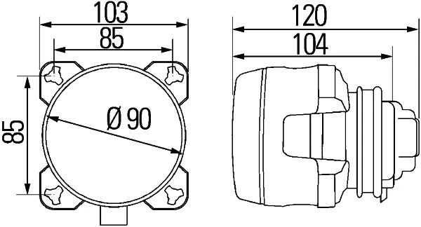 HELLA 1K0 008 191-027 Insert, spotlight