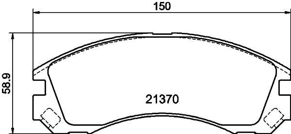Brake Pad Set, disc brake 8DB 355 011-751