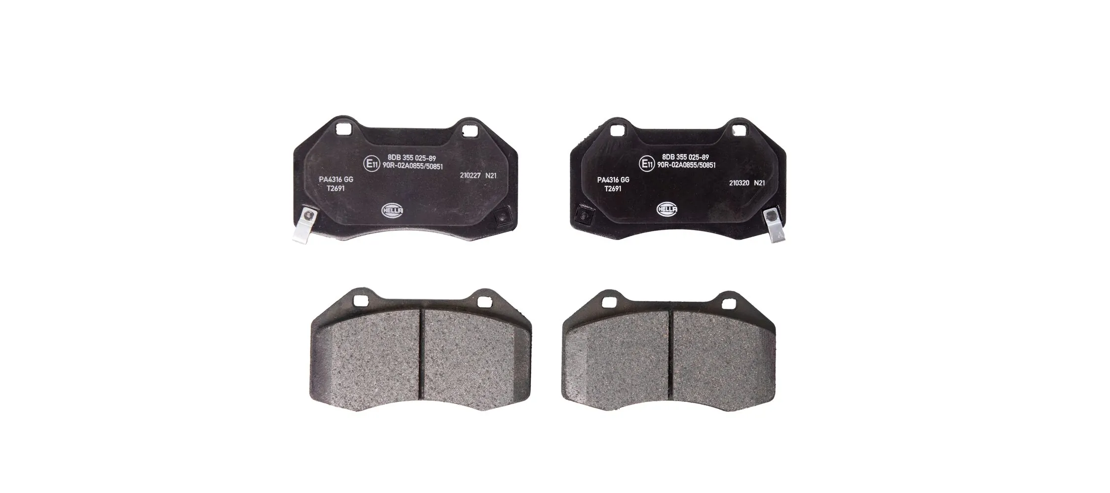 Brake Pad Set, disc brake 8DB 355 025-891