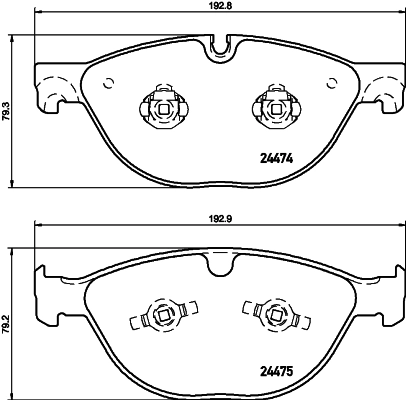 Brake Pad Set, disc brake 8DB 355 015-701