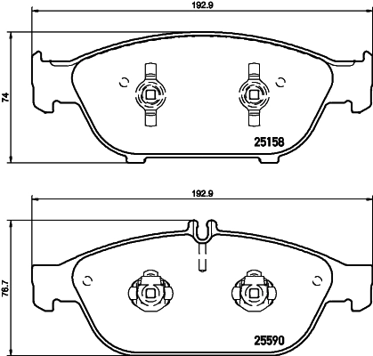 Brake Pad Set, disc brake 8DB 355 020-681