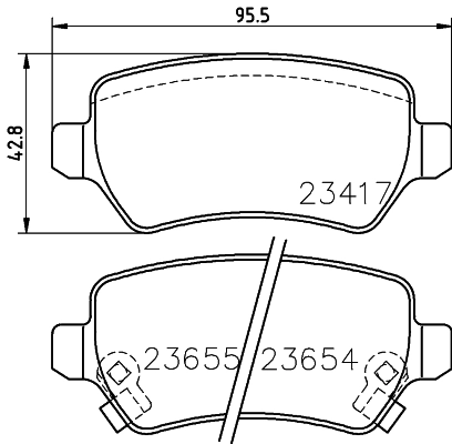 Brake Pad Set, disc brake 8DB 355 018-781