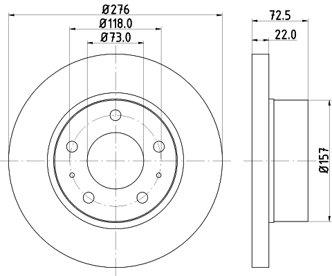 Brake Disc 8DD 355 107-401