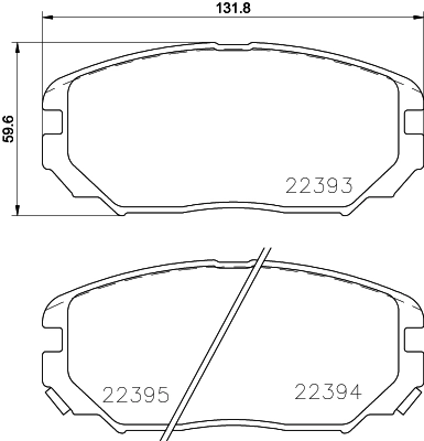 Brake Pad Set, disc brake 8DB 355 024-891
