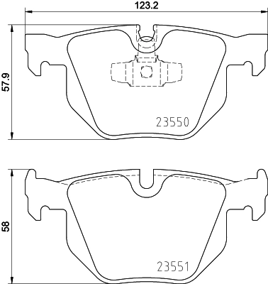 Brake Pad Set, disc brake 8DB 355 011-801