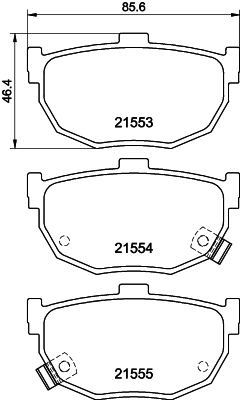 Brake Pad Set, disc brake 8DB 355 006-411