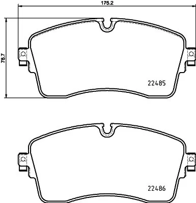 Set Pad Brek, Brek Piring 8DB 355 039-321