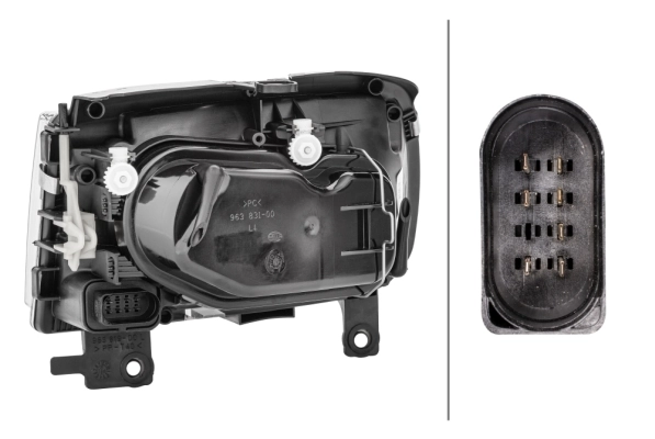 HELLA 1DF 963 709-051 Headlight