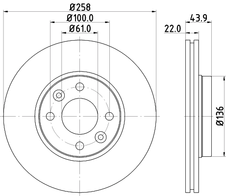 Brake Disc PRO 8DD 355 118-491