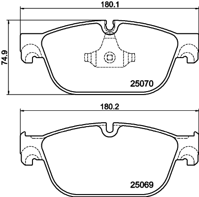 Brake Pad Set, disc brake 8DB 355 021-141