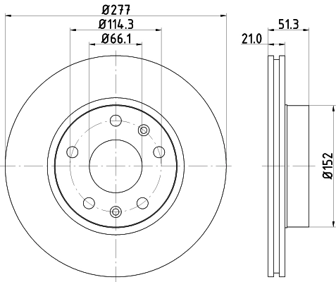 Brake Disc PRO High Carbon 8DD 355 127-781