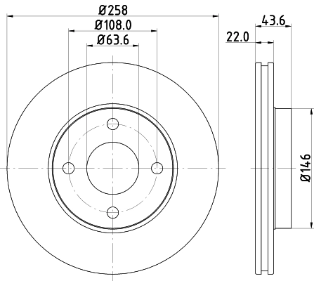 Brake Disc PRO 8DD 355 106-431