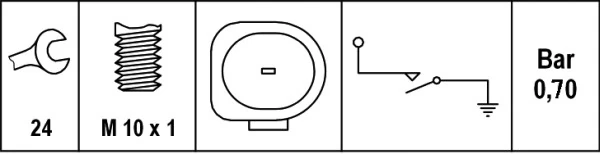 Oil Pressure Switch 6ZL 008 280-031