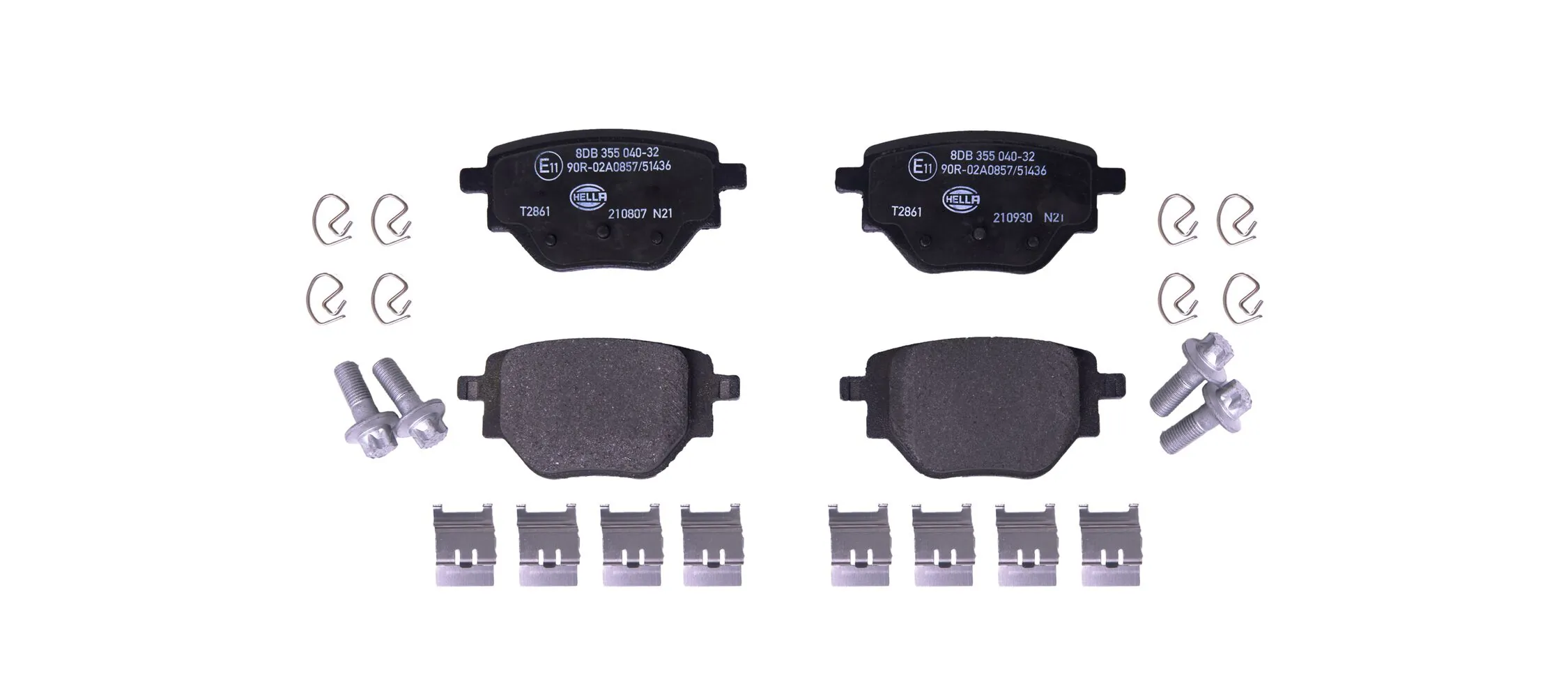 Brake Pad Set, disc brake 8DB 355 040-321