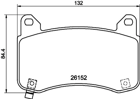 Brake Pad Set, disc brake 8DB 355 040-901