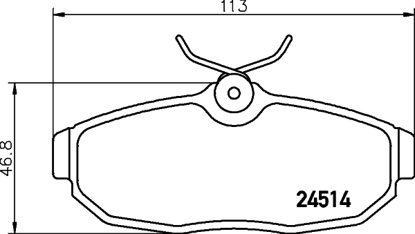 HELLA 8DB 355 013-111 Brake Pad Set, disc brake