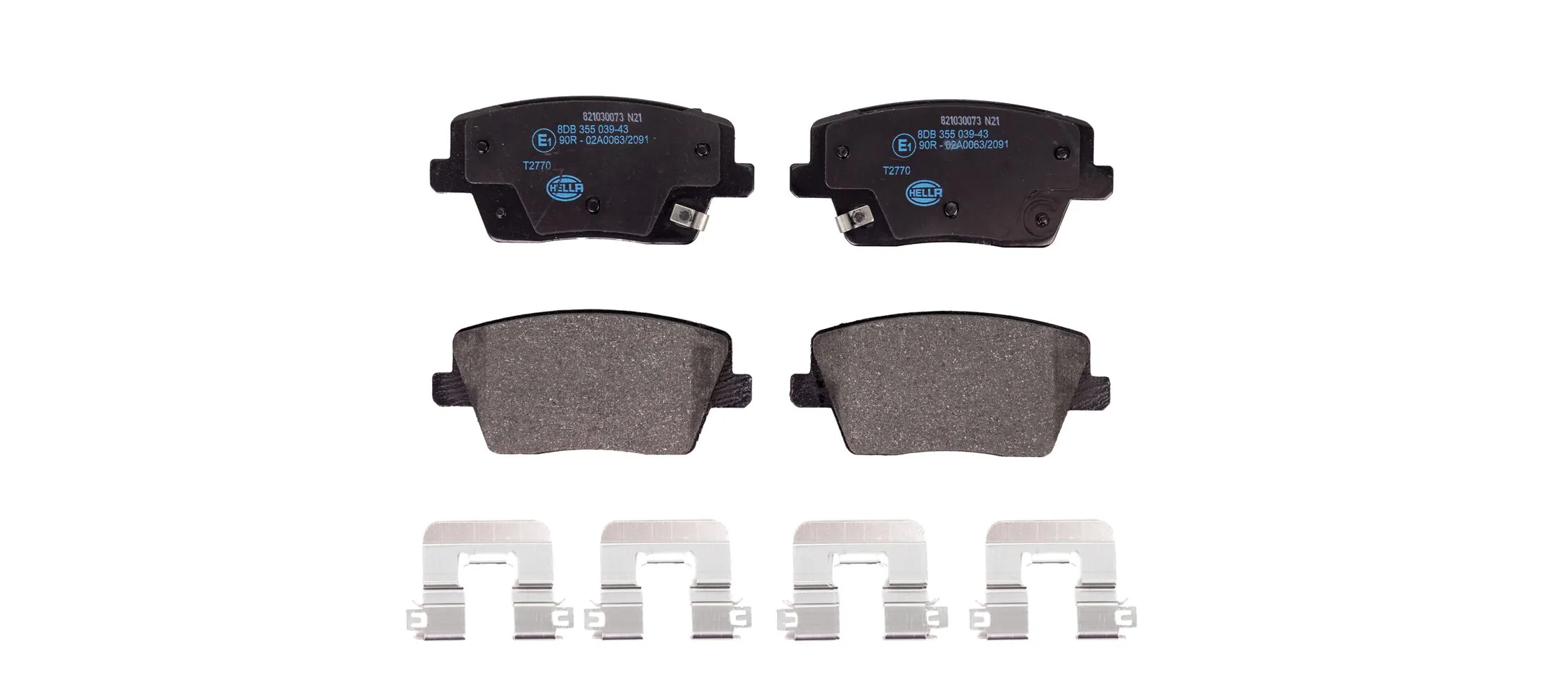 Brake Pad Set, disc brake 8DB 355 039-431