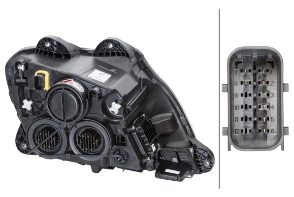 HELLA 1EX 010 116-711 Headlight