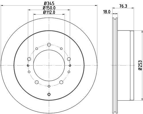 Brake Disc PRO 8DD 355 116-331
