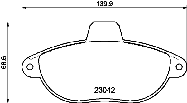 Brake Pad Set, disc brake 8DB 355 019-251