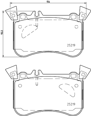 Brake Pad Set, disc brake 8DB 355 021-771