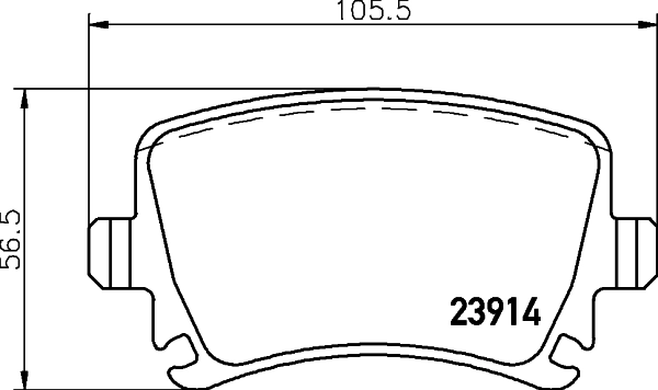 Brake Pad Set, disc brake 8DB 355 010-601