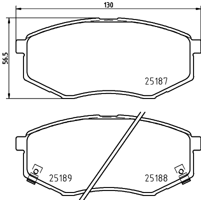 Brake Pad Set, disc brake 8DB 355 037-981