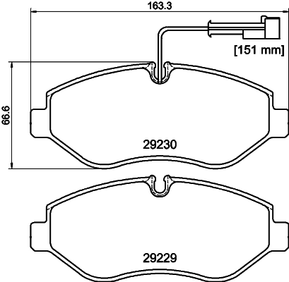 Brake Pad Set, disc brake 8DB 355 005-611
