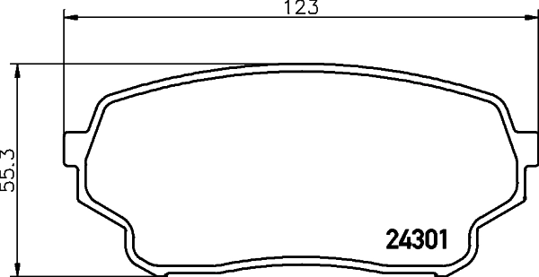 Brake Pad Set, disc brake 8DB 355 006-941
