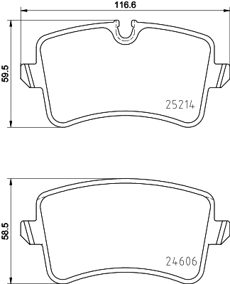 Brake Pad Set, disc brake 8DB 355 016-011