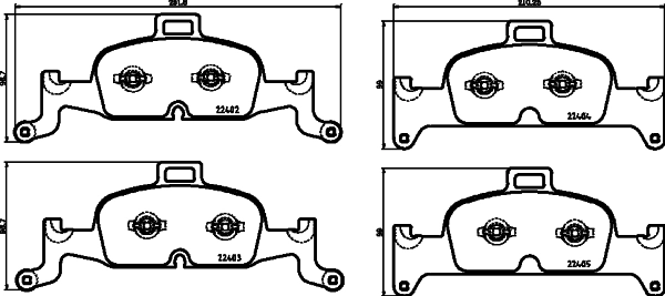 Brake Pad Set, disc brake 8DB 355 025-811