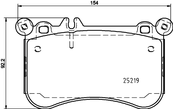 Brake Pad Set, disc brake 8DB 355 019-611