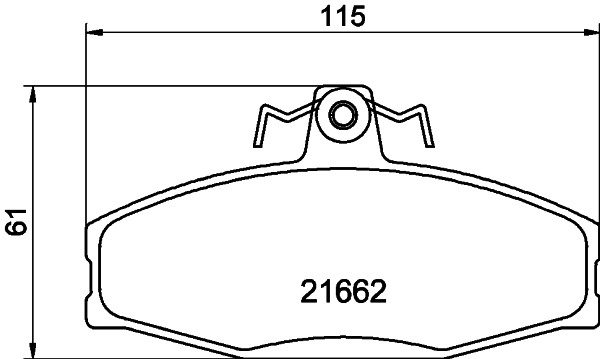 Brake Pad Set, disc brake 8DB 355 017-931