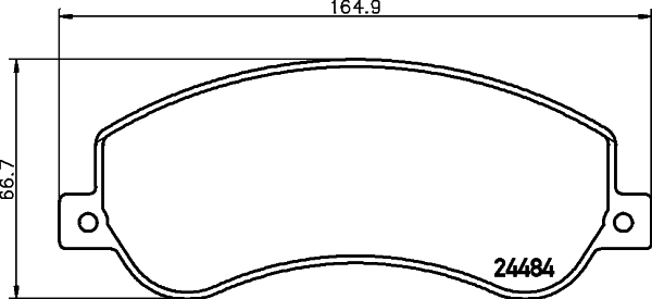 Brake Pad Set, disc brake 8DB 355 012-761