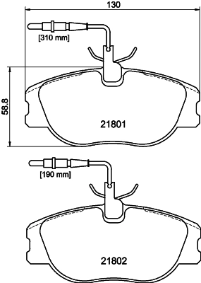 Brake Pad Set, disc brake 8DB 355 018-171