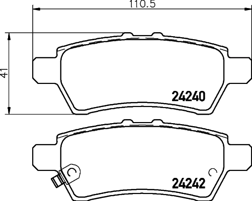 Brake Pad Set, disc brake 8DB 355 012-081