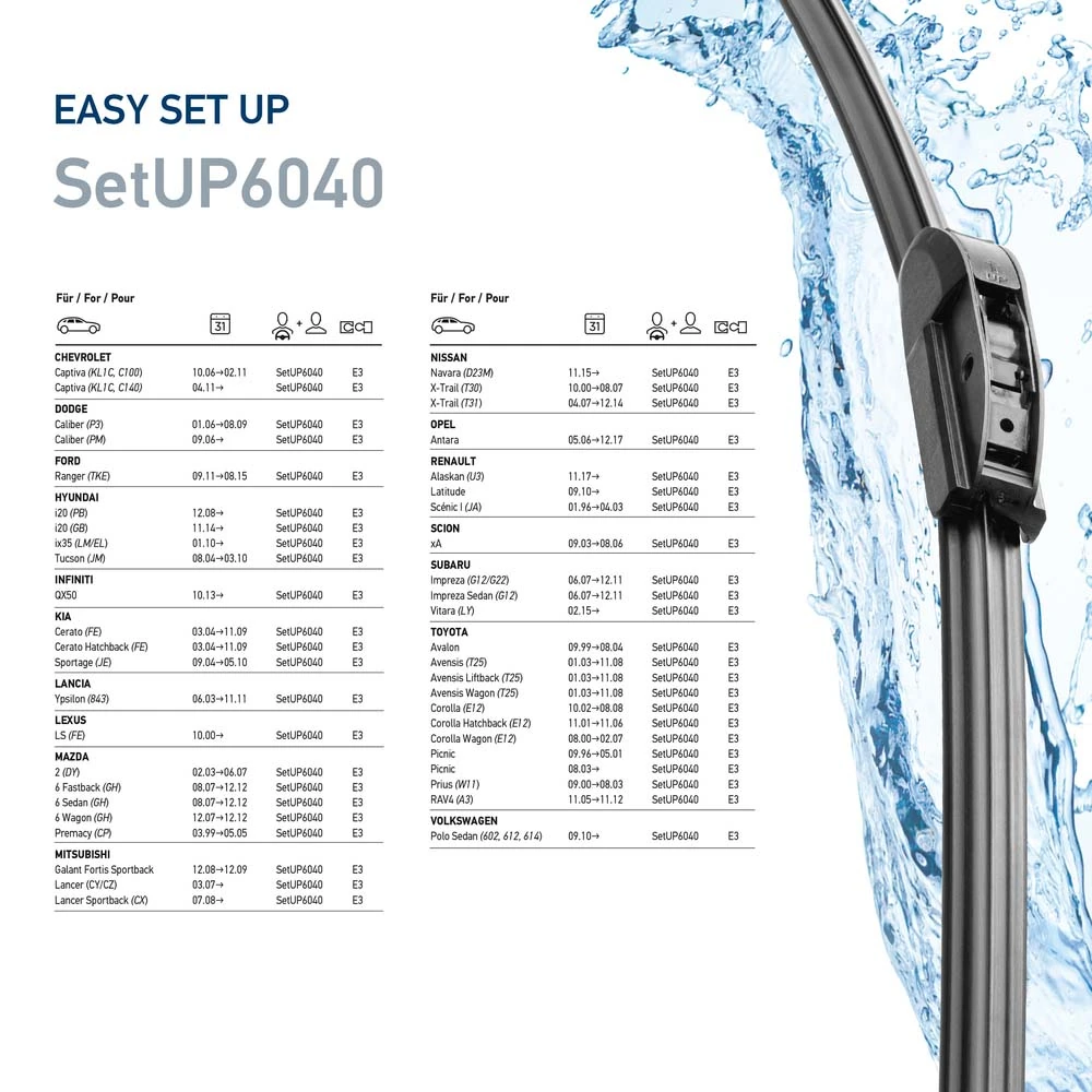 Wiper Blade EasySets 9XW 358 164-281