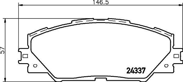 Brake Pad Set, disc brake 8DB 355 006-871