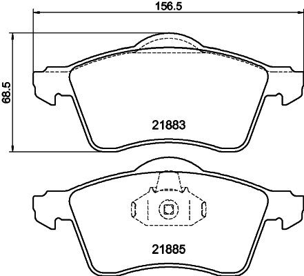 HELLA 8DB 355 008-011 Brake Pad Set, disc brake