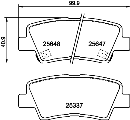 Brake Pad Set, disc brake 8DB 355 020-371