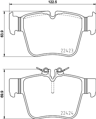 Brake Pad Set, disc brake 8DB 355 024-991