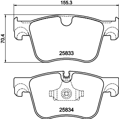 Brake Pad Set, disc brake 8DB 355 020-981