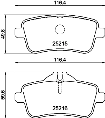 Brake Pad Set, disc brake 8DB 355 019-841