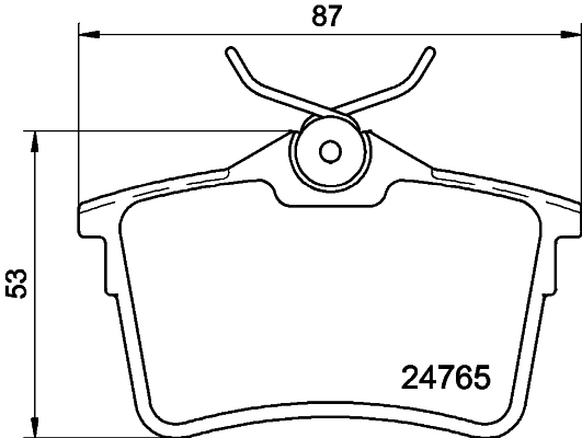 Brake Pad Set, disc brake 8DB 355 014-081