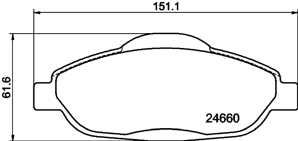 Brake Pad Set, disc brake 8DB 355 013-911